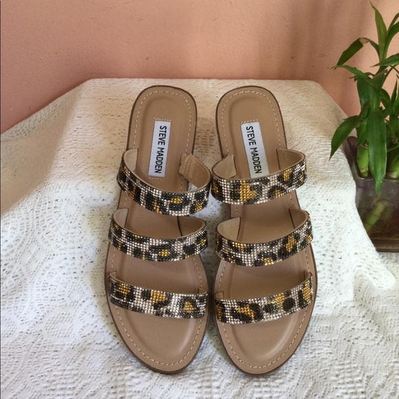 Steve Madden Shoes - Steve Madden Women's Animal Print Sandals Size 7